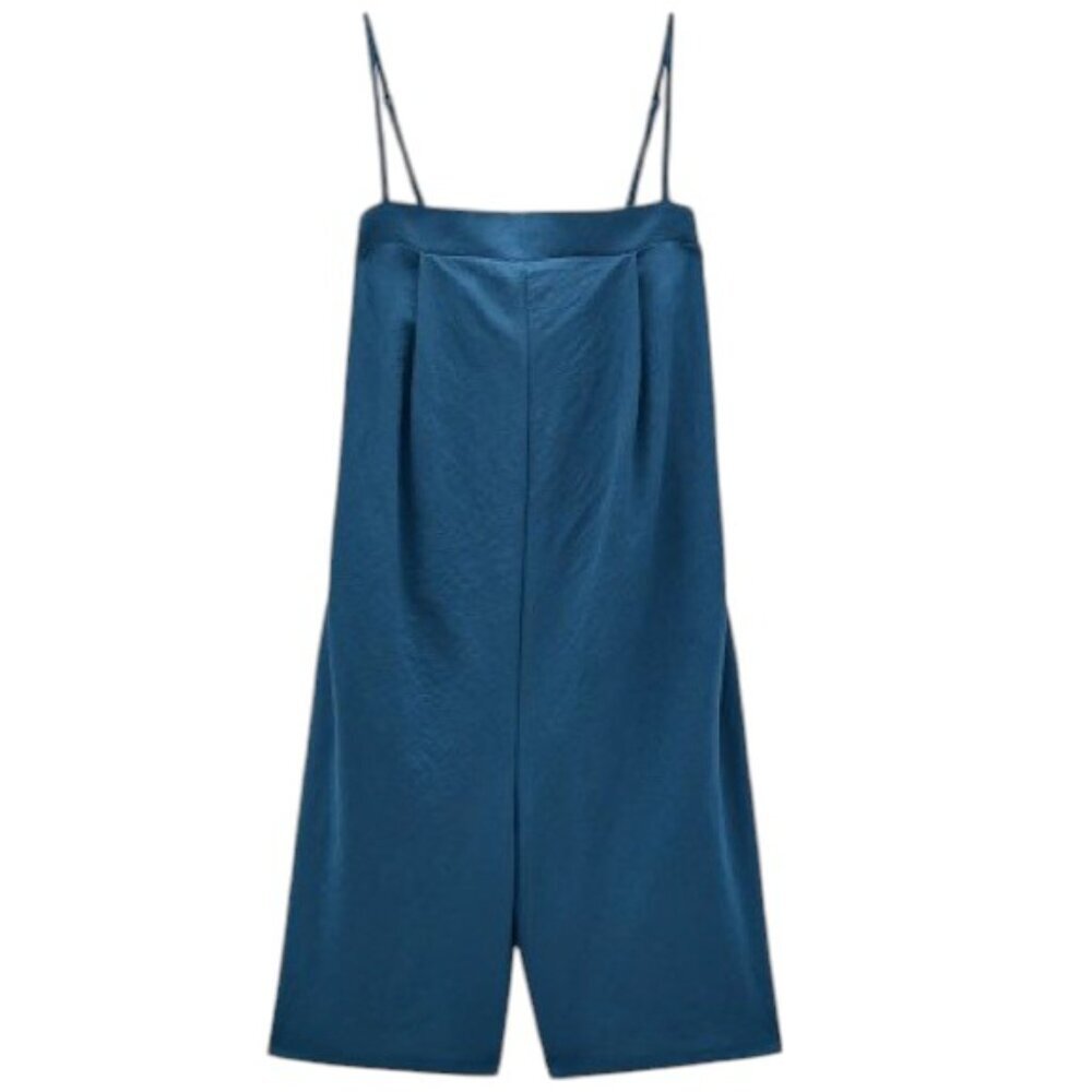 Zara Romper Jumpsuit Blue Size Large